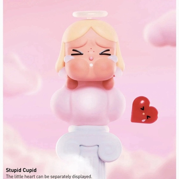 Pop Mart CRYBABY Stupid Cupid Authentic Figure w/ Box & Card - Picture 4 of 5